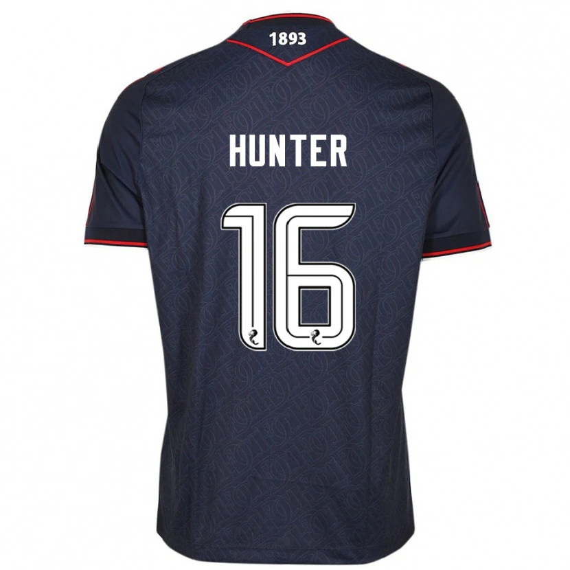 Danxen Kvinnor Michael Hunter #16 Marin Vit Hemmatröja Matchtröjor 2025/26 Tröjor T-Tröja