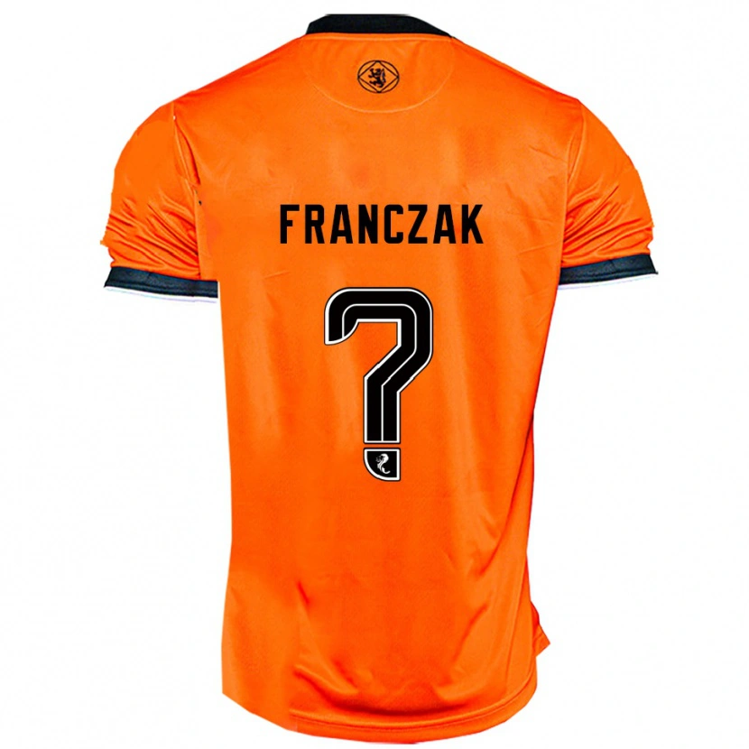 Danxen Kvinnor Emil Franczak #0 Orange Svart Hemmatröja Matchtröjor 2025/26 Tröjor T-Tröja