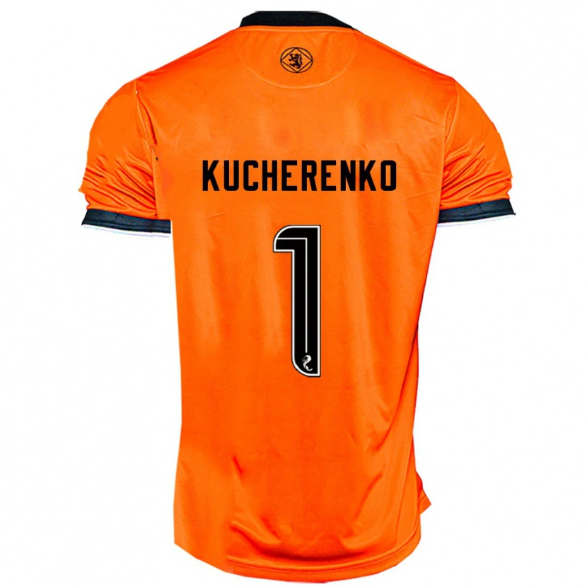 Danxen Kvinnor Yevgeniy Kucherenko #1 Orange Svart Hemmatröja Matchtröjor 2025/26 Tröjor T-Tröja
