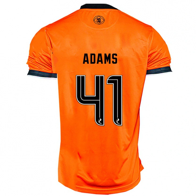 Danxen Kvinnor Ruairidh Adams #41 Orange Svart Hemmatröja Matchtröjor 2025/26 Tröjor T-Tröja