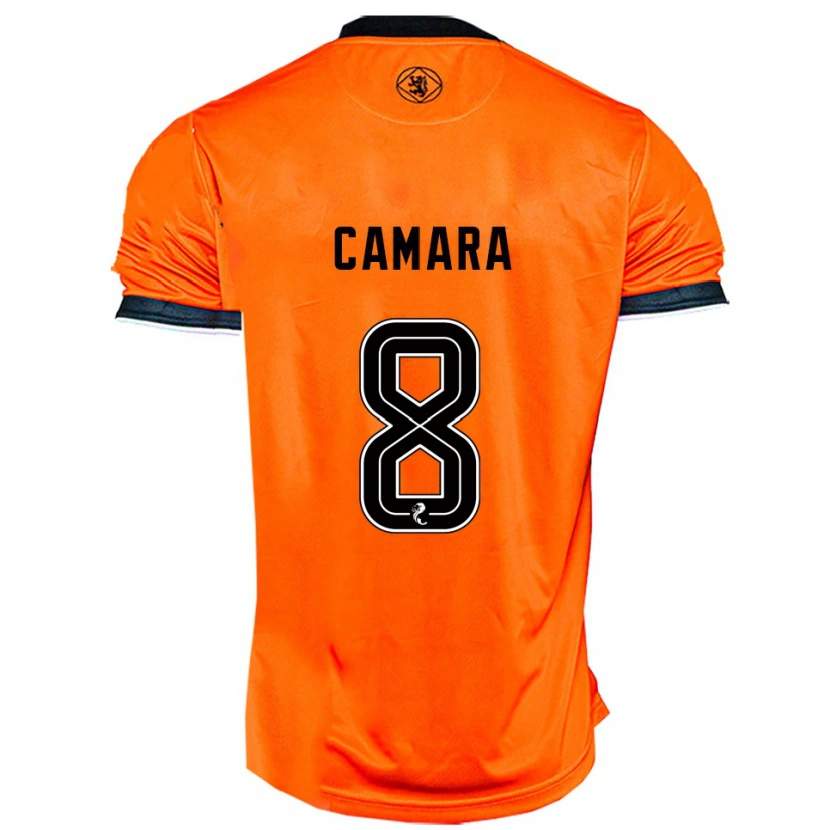 Danxen Kvinnor Panutche Camara #8 Orange Svart Hemmatröja Matchtröjor 2025/26 Tröjor T-Tröja