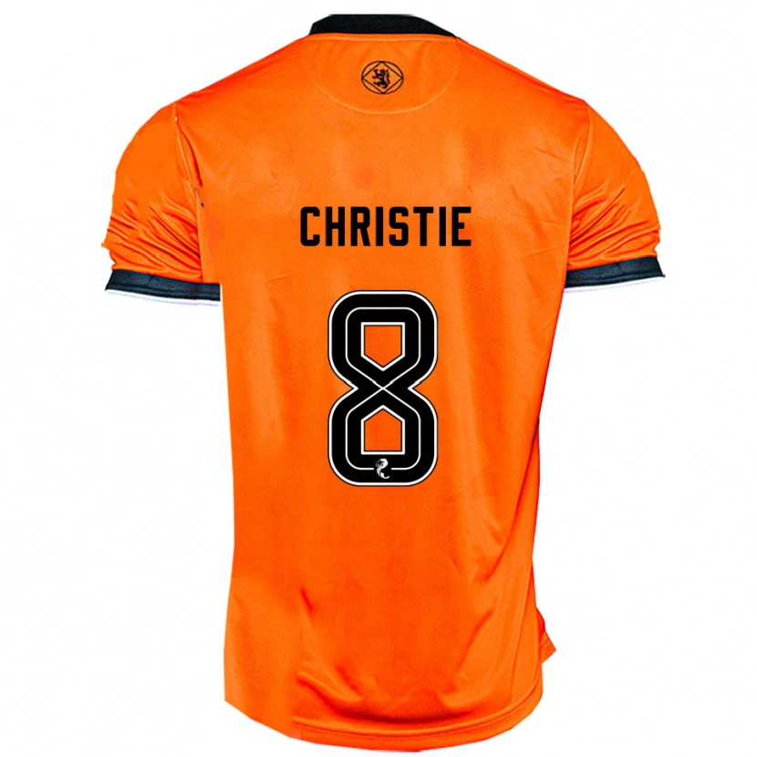 Danxen Kvinnor Summer Christie #8 Orange Svart Hemmatröja Matchtröjor 2025/26 Tröjor T-Tröja