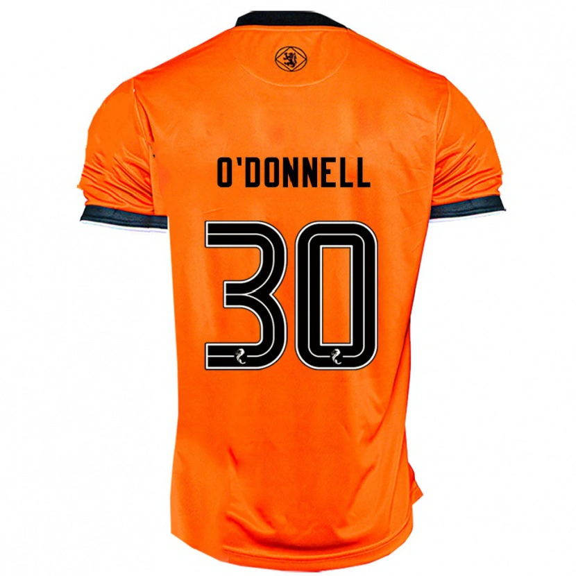Danxen Kvinnor Lewis O'donnell #30 Orange Svart Hemmatröja Matchtröjor 2025/26 Tröjor T-Tröja