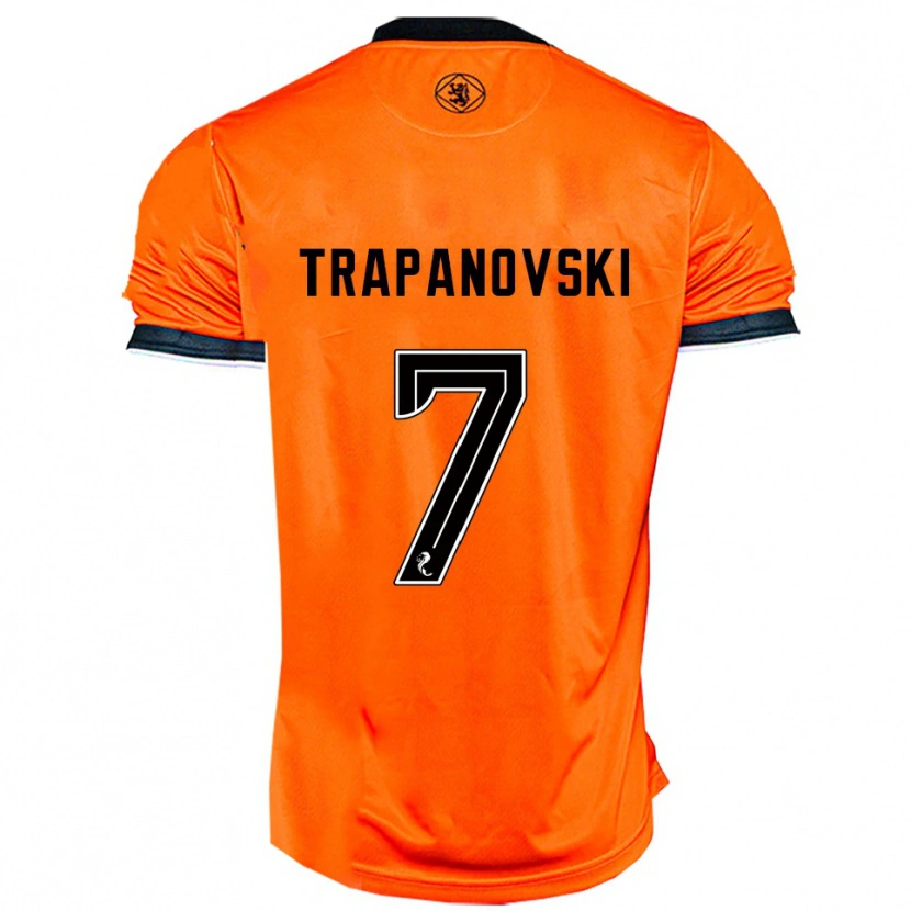 Danxen Kvinnor Kristijan Trapanovski #7 Orange Svart Hemmatröja Matchtröjor 2025/26 Tröjor T-Tröja
