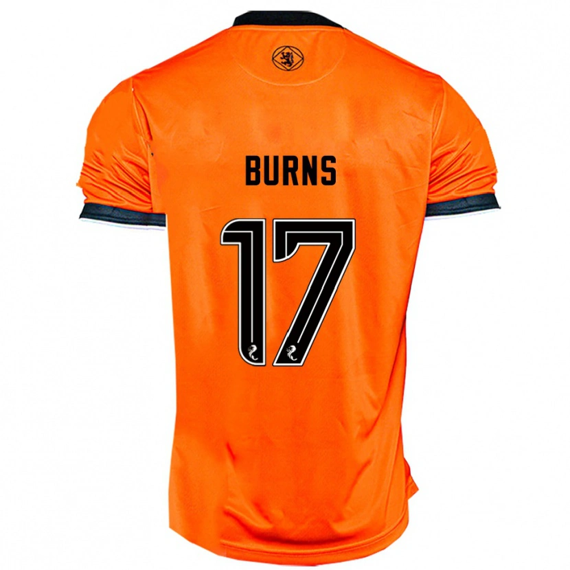 Danxen Kvinnor Megan Burns #17 Orange Svart Hemmatröja Matchtröjor 2025/26 Tröjor T-Tröja