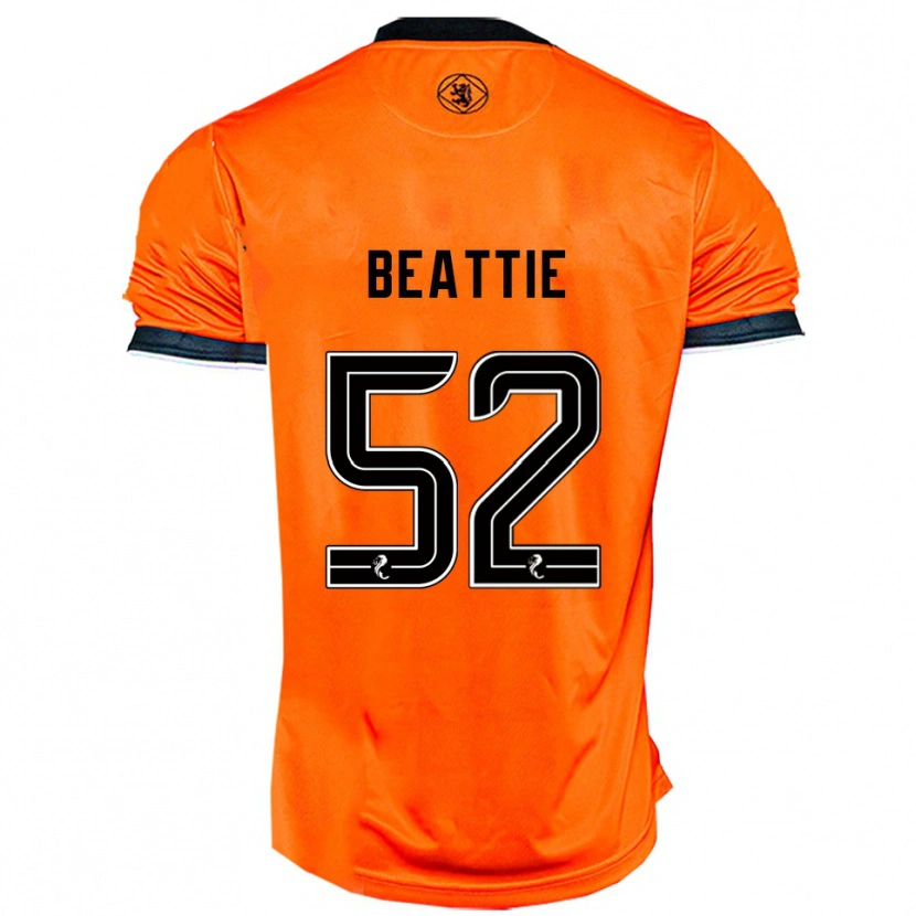Danxen Kvinnor Calvin Beattie #52 Orange Svart Hemmatröja Matchtröjor 2025/26 Tröjor T-Tröja