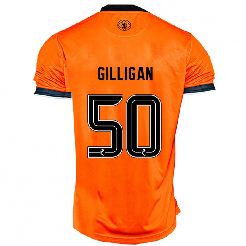 Danxen Kvinnor Keir Gilligan #50 Orange Svart Hemmatröja Matchtröjor 2025/26 Tröjor T-Tröja