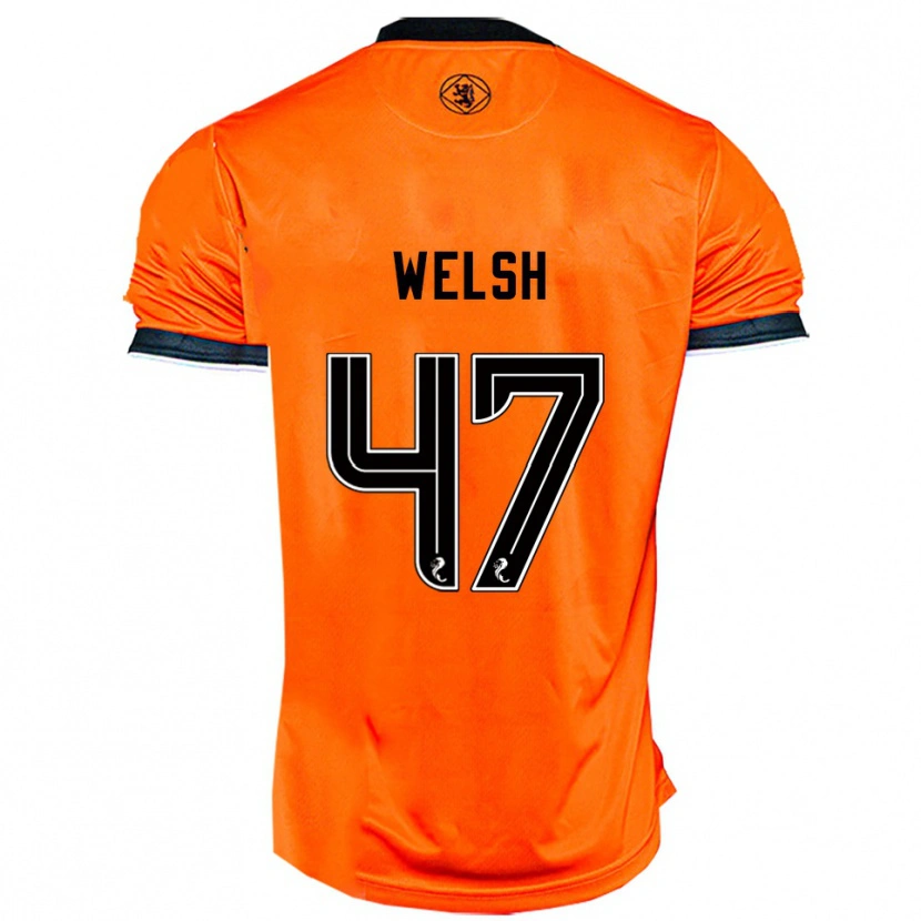 Danxen Kvinnor Harry Welsh #47 Orange Svart Hemmatröja Matchtröjor 2025/26 Tröjor T-Tröja