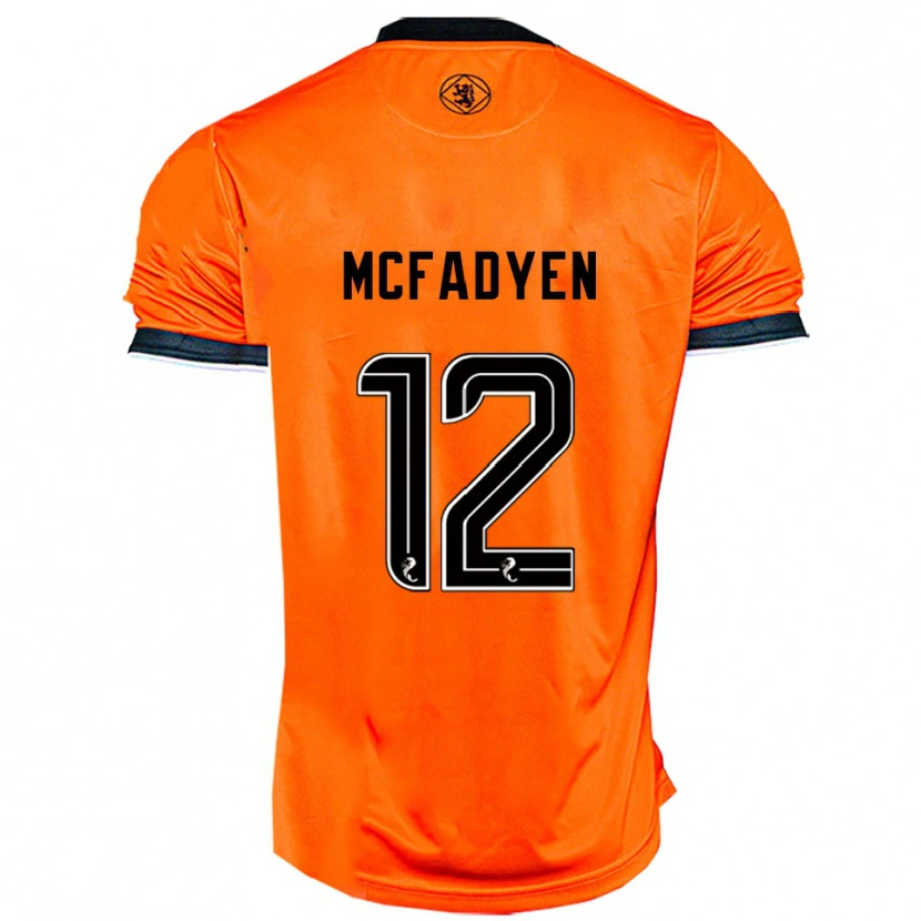 Danxen Kvinnor Stacey Mcfadyen #12 Orange Svart Hemmatröja Matchtröjor 2025/26 Tröjor T-Tröja