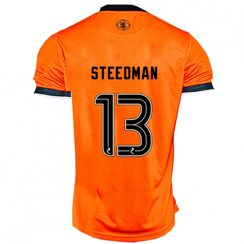 Danxen Kvinnor Morgan Steedman #13 Orange Svart Hemmatröja Matchtröjor 2025/26 Tröjor T-Tröja