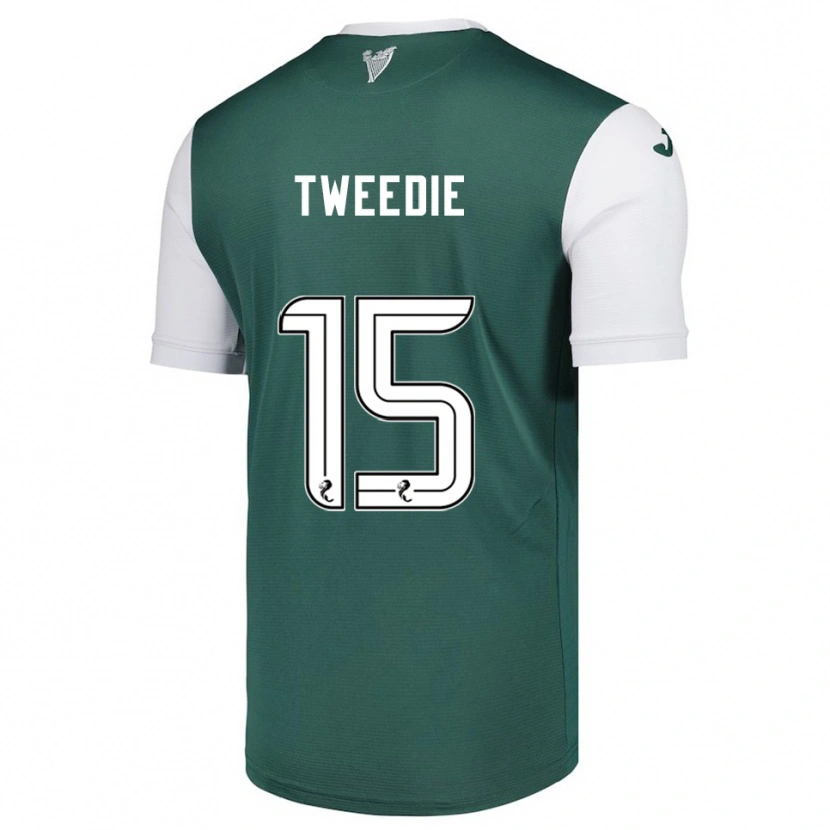 Danxen Kvinnor Lia Tweedie #15 Grön Vit Hemmatröja Matchtröjor 2025/26 Tröjor T-Tröja