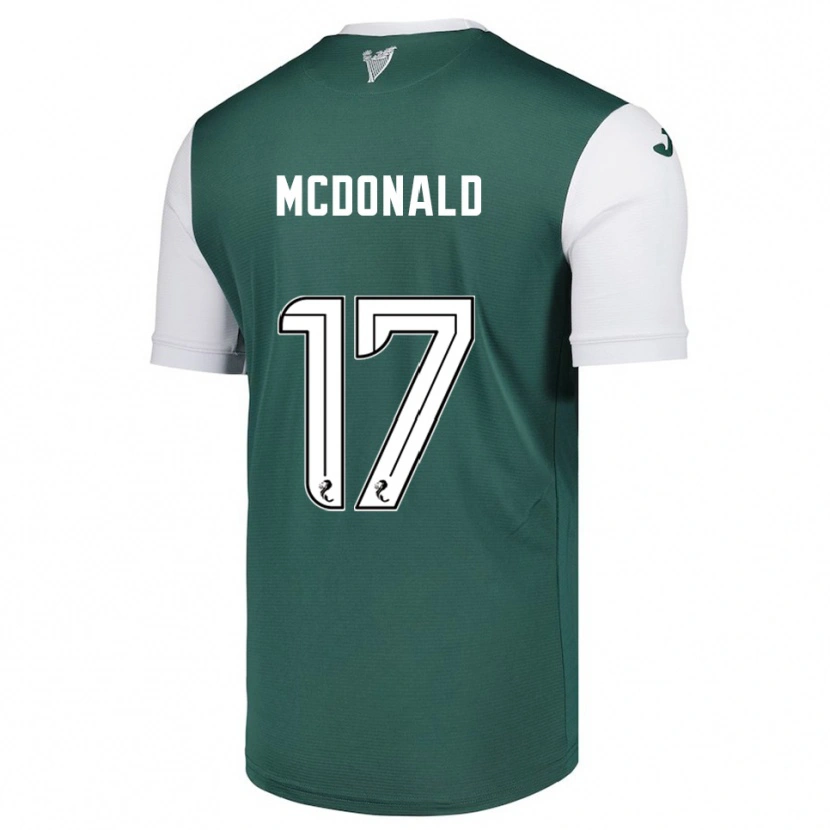 Danxen Kvinnor Josh Mcdonald #17 Grön Vit Hemmatröja Matchtröjor 2025/26 Tröjor T-Tröja