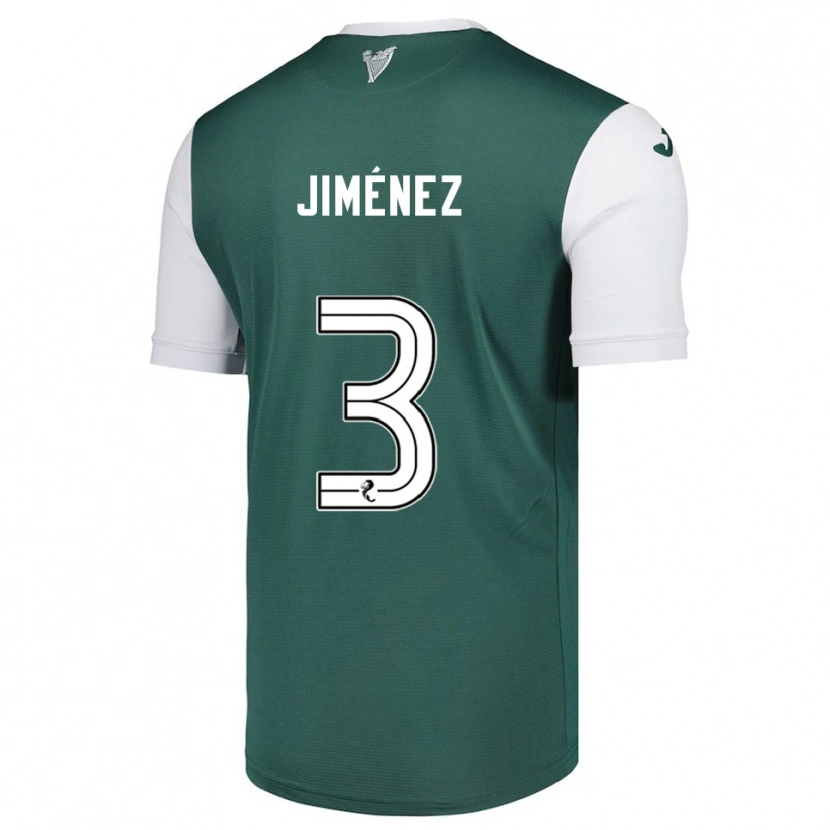 Danxen Kvinnor Logan Jiménez #3 Grön Vit Hemmatröja Matchtröjor 2025/26 Tröjor T-Tröja