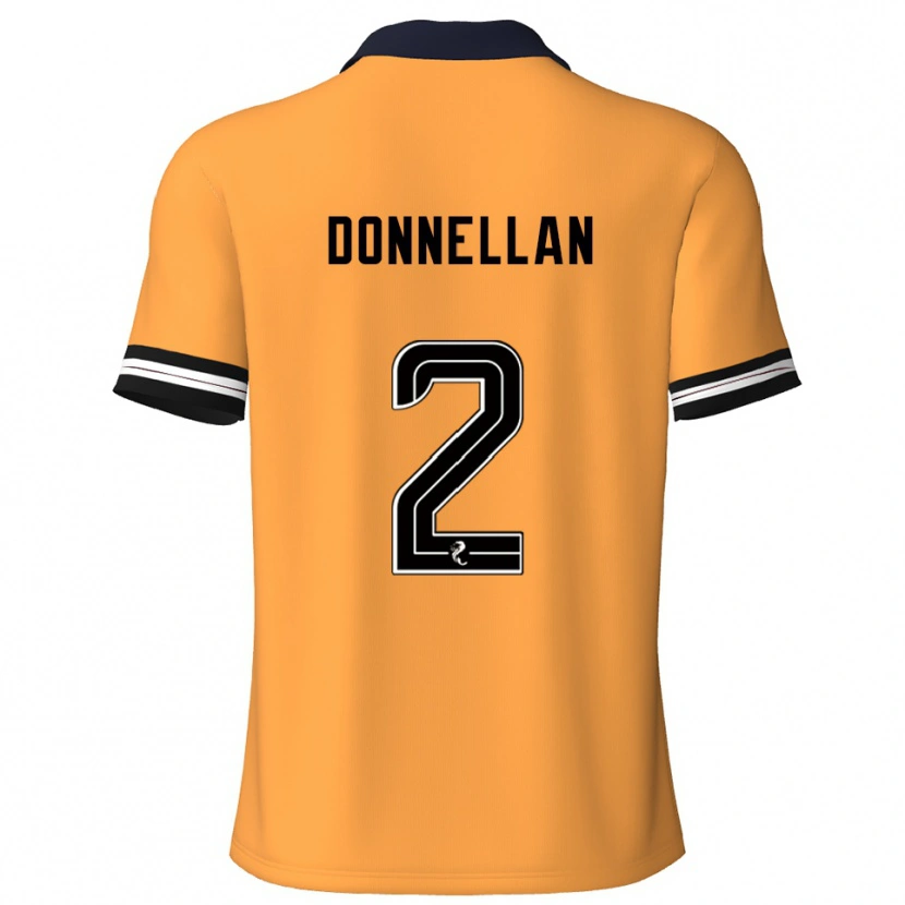 Danxen Kvinnor Shaun Donnellan #2 Gul Svart Hemmatröja Matchtröjor 2025/26 Tröjor T-Tröja