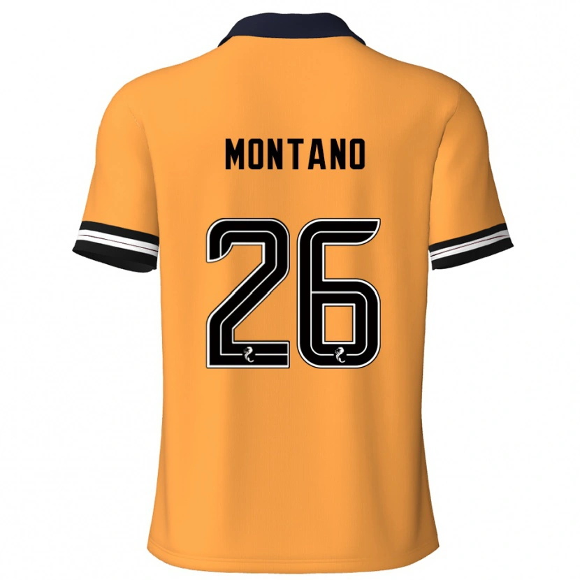 Danxen Kvinnor Cristian Montano #26 Gul Svart Hemmatröja Matchtröjor 2025/26 Tröjor T-Tröja