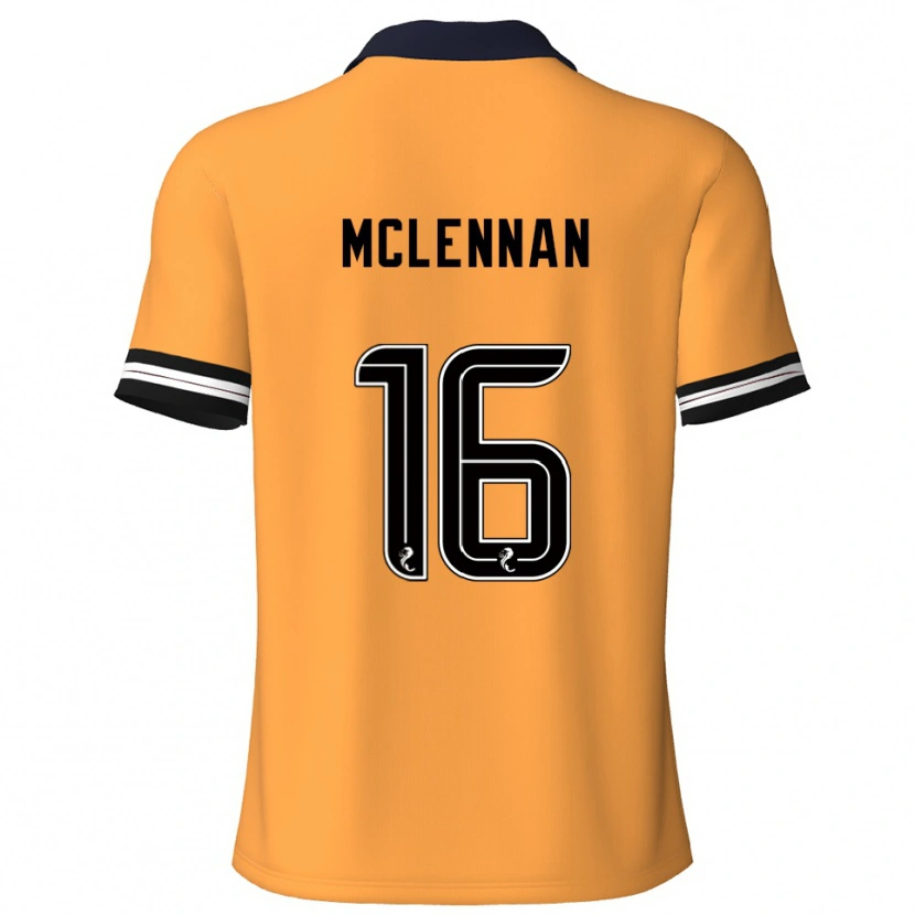 Danxen Kvinnor Connor Mclennan #16 Gul Svart Hemmatröja Matchtröjor 2025/26 Tröjor T-Tröja