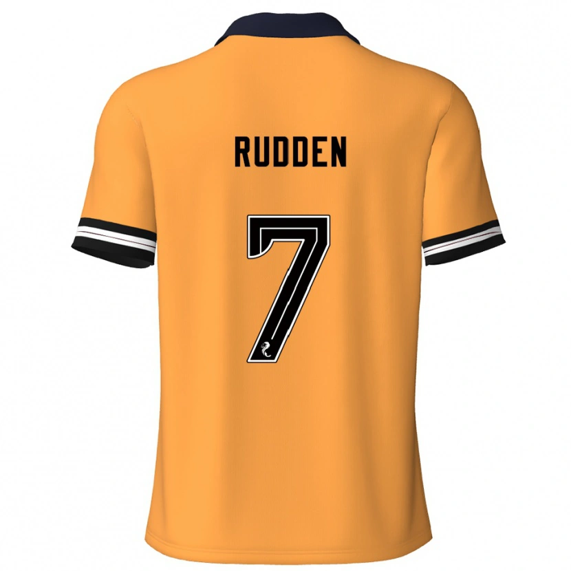 Danxen Kvinnor Zak Rudden #7 Gul Svart Hemmatröja Matchtröjor 2025/26 Tröjor T-Tröja