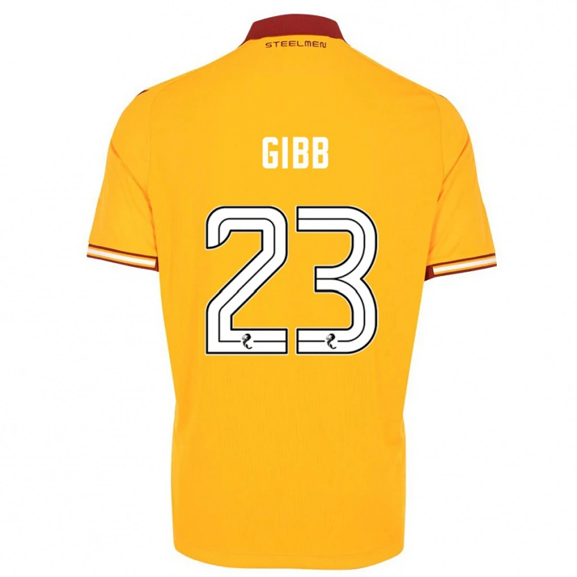 Danxen Kvinnor Sarah Gibb #23 Gul Vinröd Hemmatröja Matchtröjor 2025/26 Tröjor T-Tröja