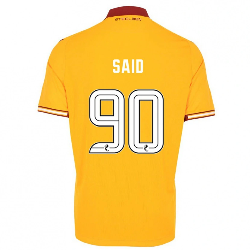 Danxen Kvinnor Ibrahim Said #90 Gul Vinröd Hemmatröja Matchtröjor 2025/26 Tröjor T-Tröja