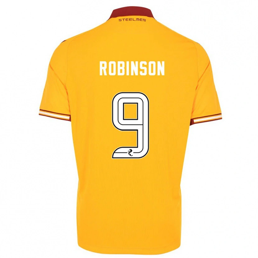 Danxen Kvinnor Zach Robinson #9 Gul Vinröd Hemmatröja Matchtröjor 2025/26 Tröjor T-Tröja