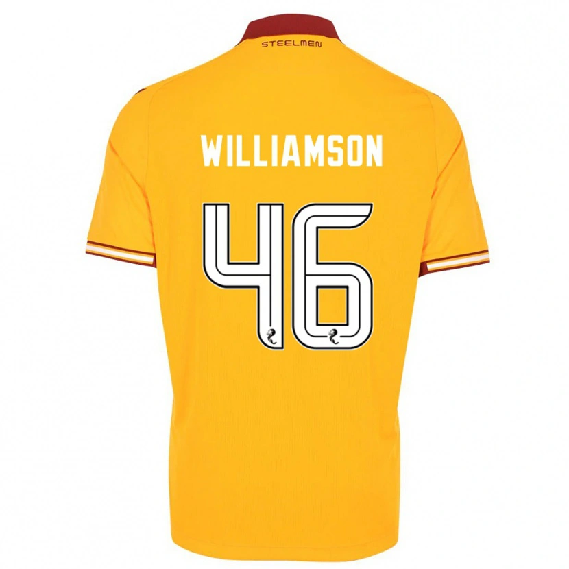 Danxen Kvinnor Scott Williamson #46 Gul Vinröd Hemmatröja Matchtröjor 2025/26 Tröjor T-Tröja