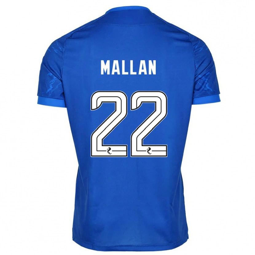 Danxen Kvinnor Stevie Mallan #22 Blå Vit Hemmatröja Matchtröjor 2025/26 Tröjor T-Tröja