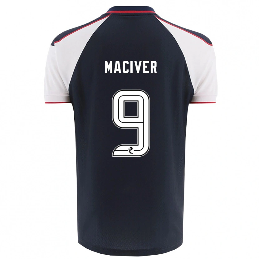 Danxen Kvinnor Ross Maciver #9 Marin Vit Hemmatröja Matchtröjor 2025/26 Tröjor T-Tröja