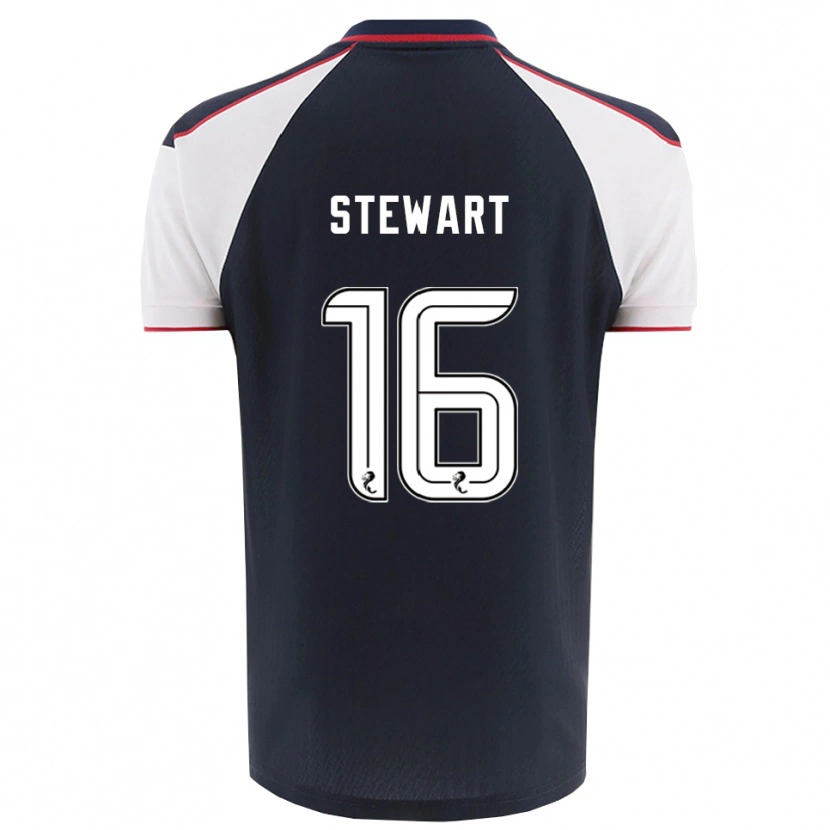 Danxen Kvinnor Barney Stewart #16 Marin Vit Hemmatröja Matchtröjor 2025/26 Tröjor T-Tröja