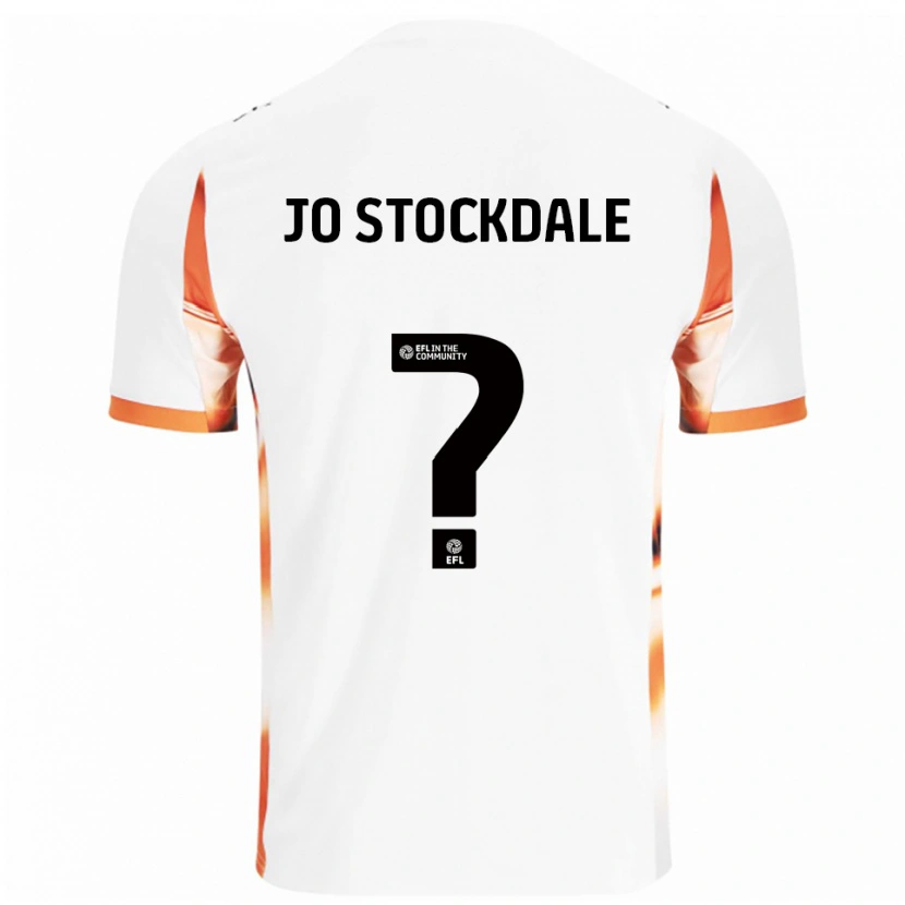 Danxen Kvinnor Elly Jo Stockdale #0 Vit Orange Svart Bortatröja Matchtröjor 2025/26 Tröjor T-Tröja
