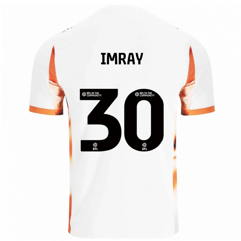 Danxen Kvinnor Danny Imray #30 Vit Orange Svart Bortatröja Matchtröjor 2025/26 Tröjor T-Tröja