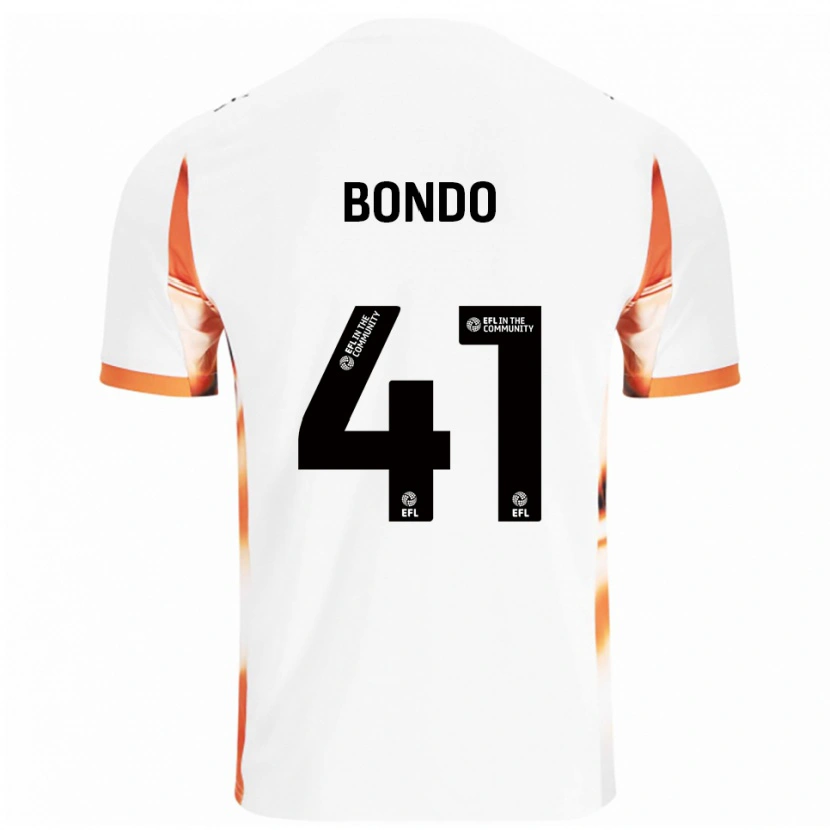 Danxen Kvinnor Terry Bondo #41 Vit Orange Svart Bortatröja Matchtröjor 2025/26 Tröjor T-Tröja