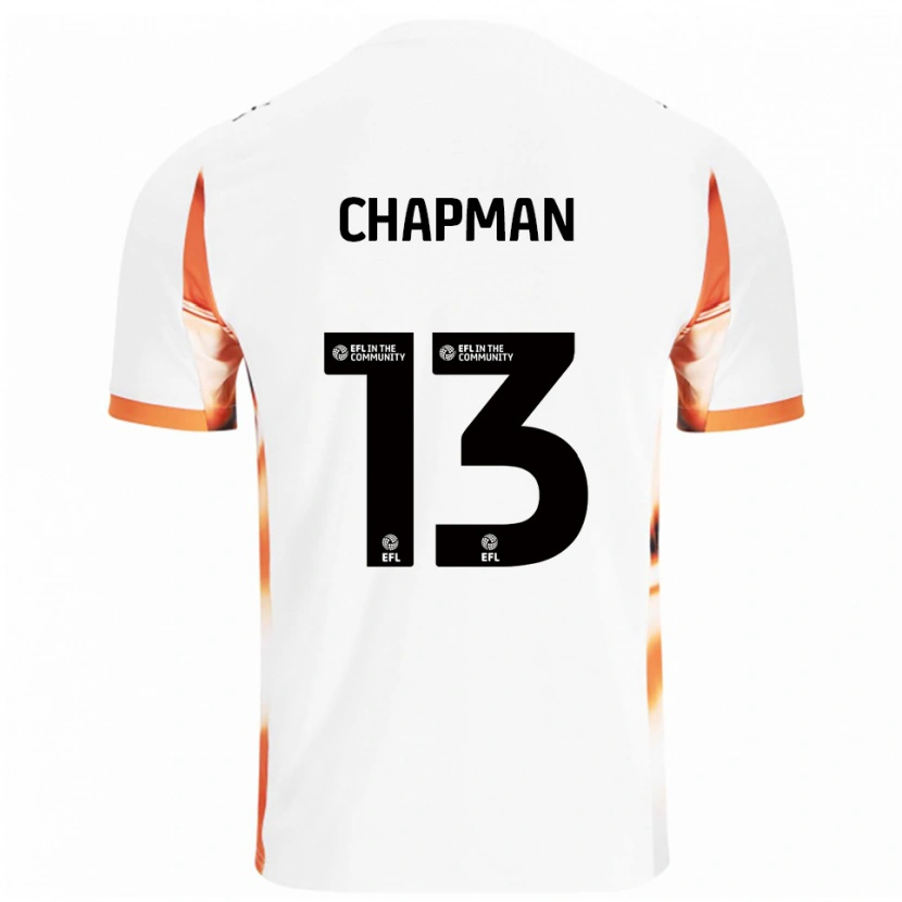 Danxen Kvinnor Mackenzie Chapman #13 Vit Orange Svart Bortatröja Matchtröjor 2025/26 Tröjor T-Tröja