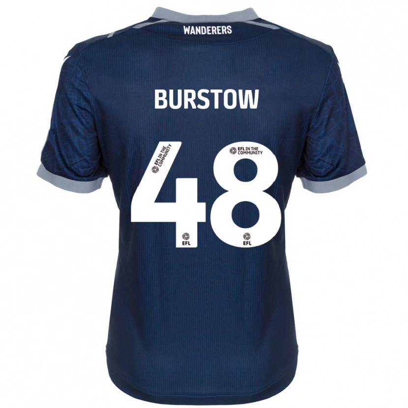 Danxen Kvinnor Mason Burstow #48 Marin Grå Bortatröja Matchtröjor 2025/26 Tröjor T-Tröja