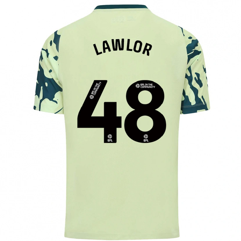 Danxen Kvinnor Dylan Lawlor #48 Mörkgrön Bortatröja Matchtröjor 2025/26 Tröjor T-Tröja