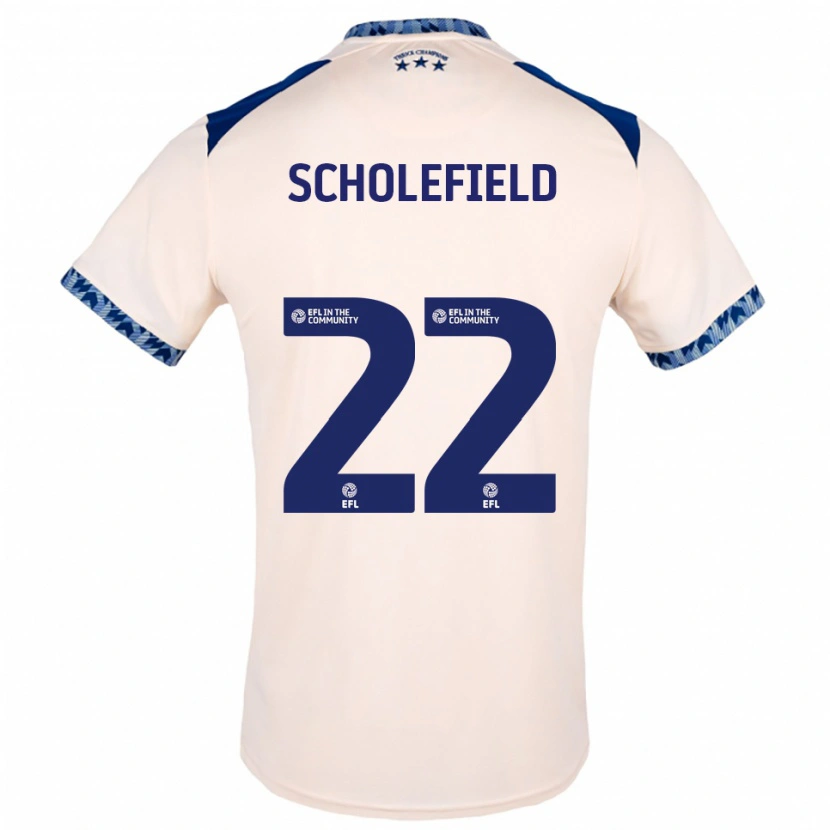 Danxen Kvinnor Lois Scholefield #22 Off-White Marin Bortatröja Matchtröjor 2025/26 Tröjor T-Tröja