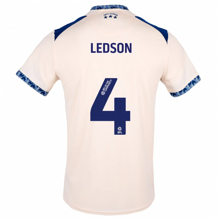 Danxen Kvinnor Ryan Ledson #4 Off-White Marin Bortatröja Matchtröjor 2025/26 Tröjor T-Tröja