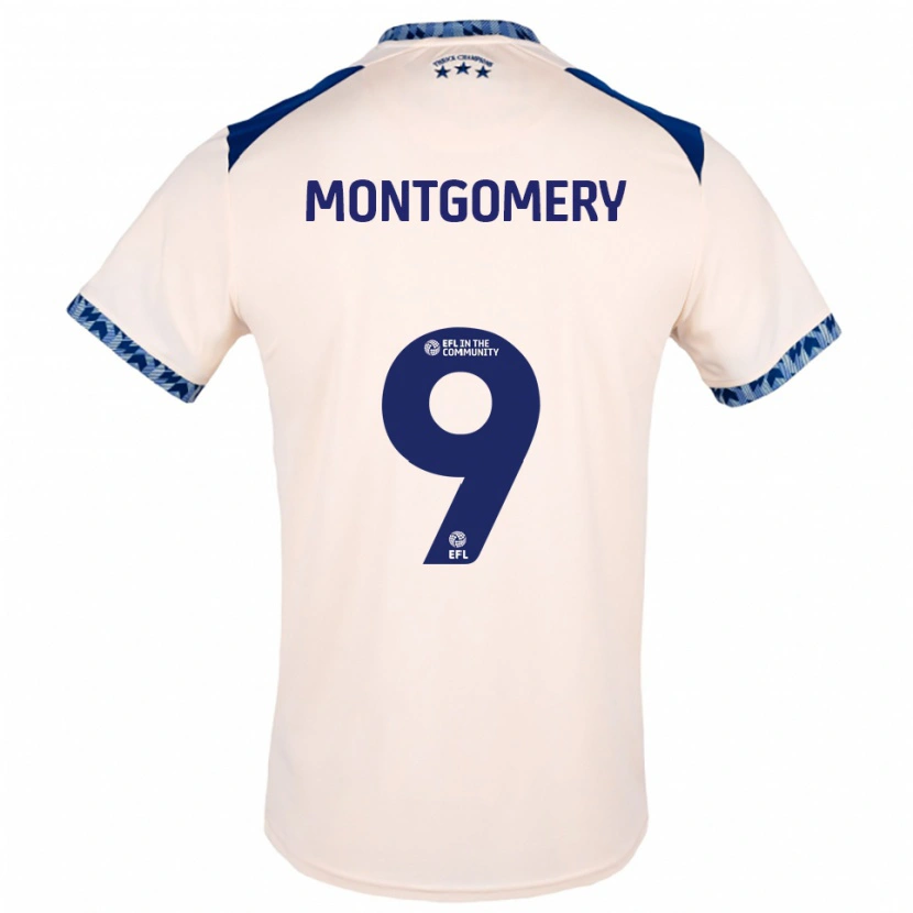 Danxen Kvinnor Ria Montgomery #9 Off-White Marin Bortatröja Matchtröjor 2025/26 Tröjor T-Tröja