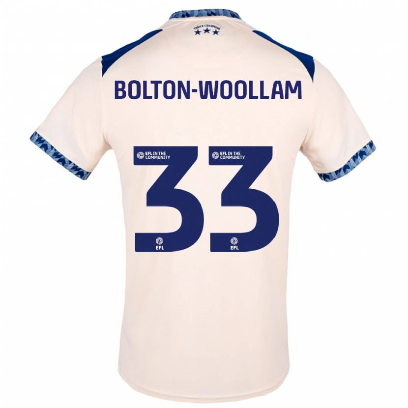 Danxen Kvinnor Kacey Bolton-Woollam #33 Off-White Marin Bortatröja Matchtröjor 2025/26 Tröjor T-Tröja