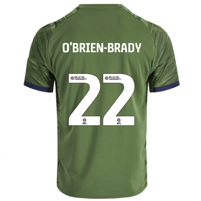Danxen Kvinnor Donay O'brien-Brady #22 Grön Vit Bortatröja Matchtröjor 2025/26 Tröjor T-Tröja