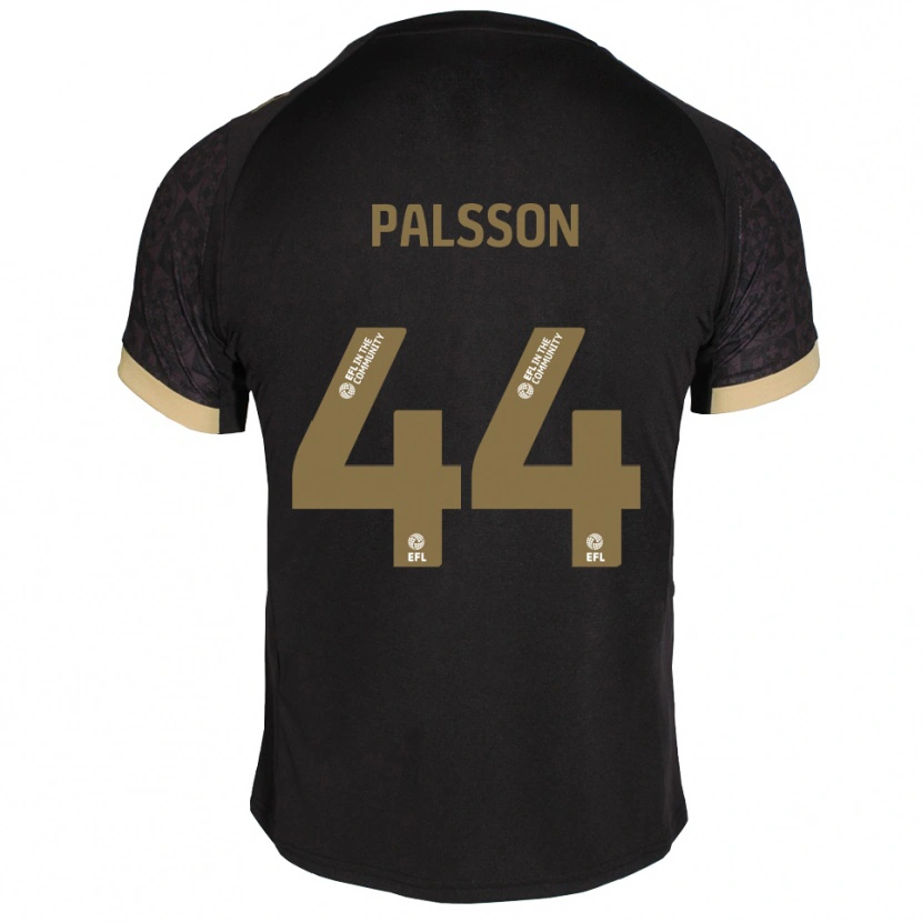 Danxen Kvinnor Victor Pálsson #44 Svart Guld Bortatröja Matchtröjor 2025/26 Tröjor T-Tröja