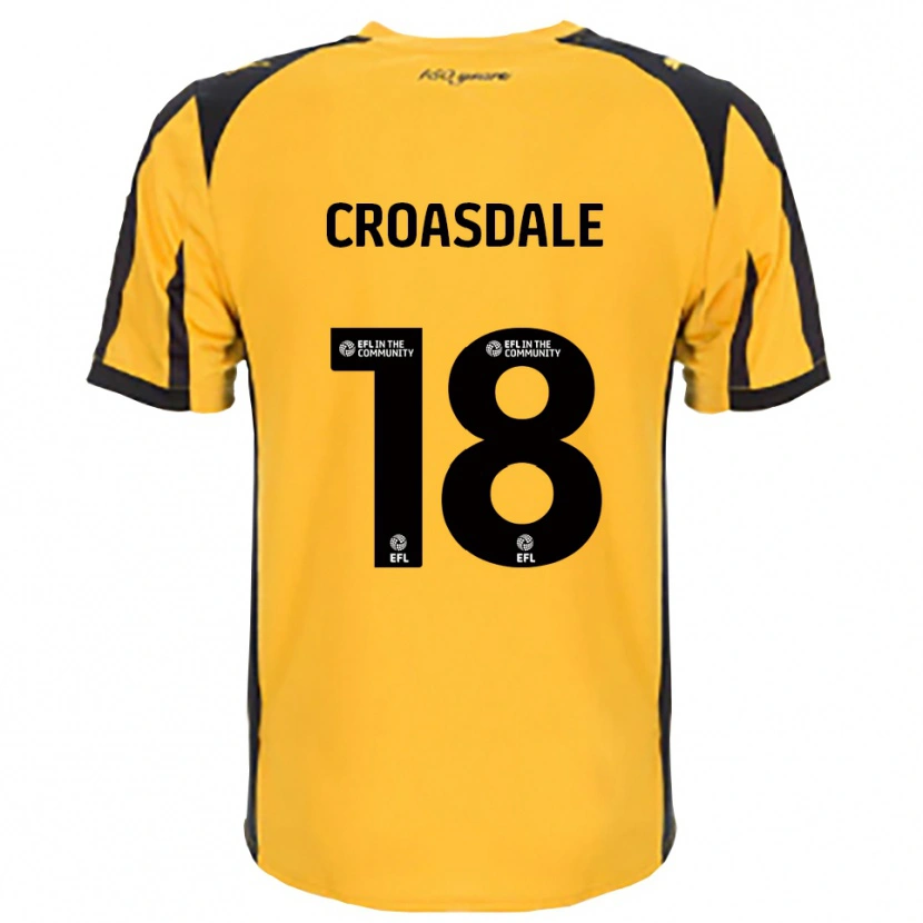 Danxen Kvinnor Ryan Croasdale #18 Orange Svart Bortatröja Matchtröjor 2025/26 Tröjor T-Tröja