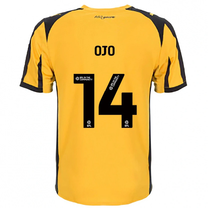 Danxen Kvinnor Funso Ojo #14 Orange Svart Bortatröja Matchtröjor 2025/26 Tröjor T-Tröja