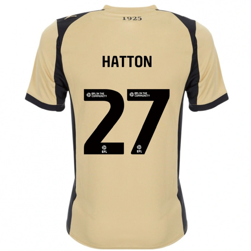 Danxen Kvinnor Ben Hatton #27 Guld Svart Bortatröja Matchtröjor 2025/26 Tröjor T-Tröja