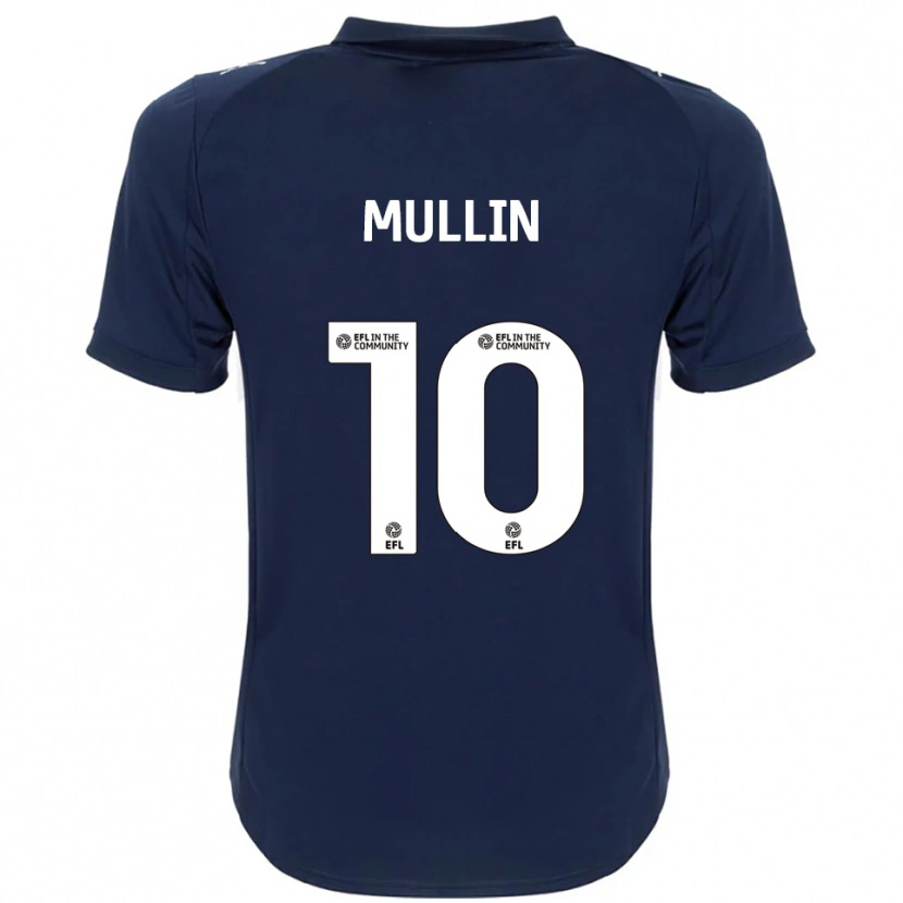 Danxen Kvinnor Paul Mullin #10 Marin Vit Bortatröja Matchtröjor 2025/26 Tröjor T-Tröja