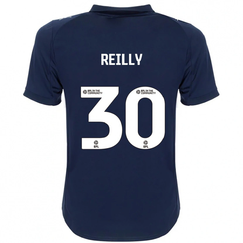 Danxen Kvinnor Jack Reilly #30 Marin Vit Bortatröja Matchtröjor 2025/26 Tröjor T-Tröja