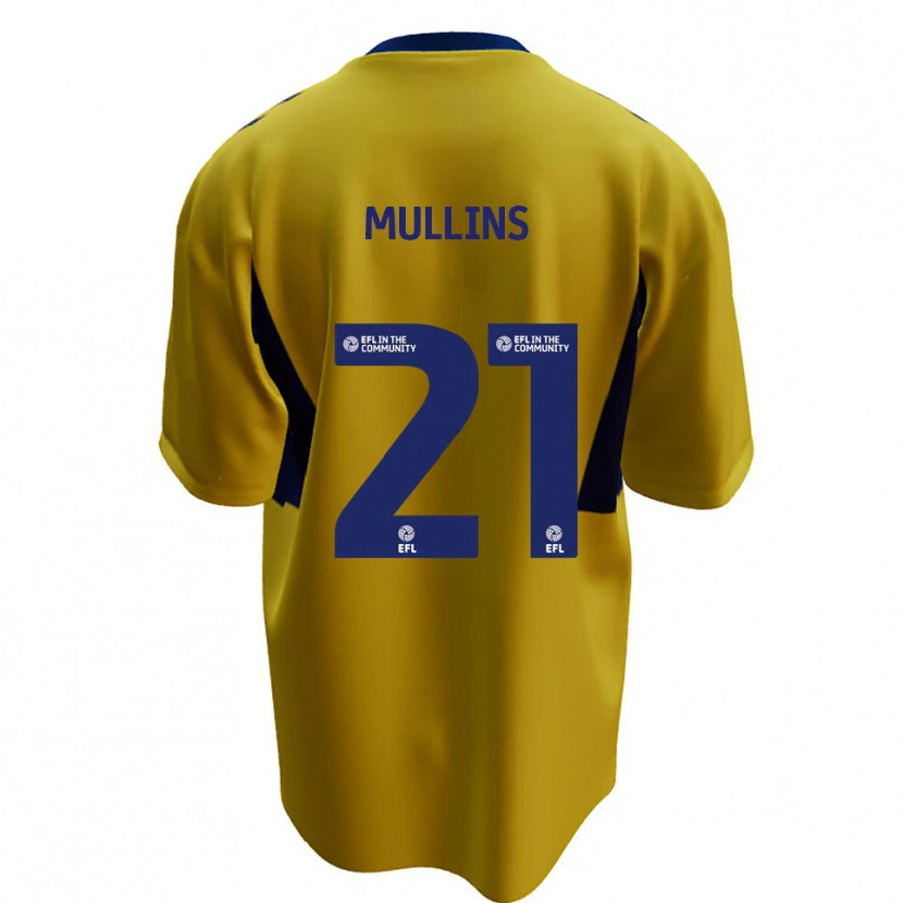 Danxen Kvinnor Jamie Mullins #21 Gul Blå Bortatröja Matchtröjor 2025/26 Tröjor T-Tröja