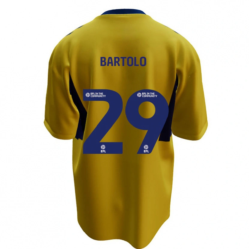 Danxen Kvinnor Jaiden Bartolo #29 Gul Blå Bortatröja Matchtröjor 2025/26 Tröjor T-Tröja