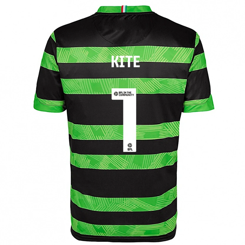 Danxen Kvinnor Rose Kite #1 Svart Grön Bortatröja Matchtröjor 2025/26 Tröjor T-Tröja