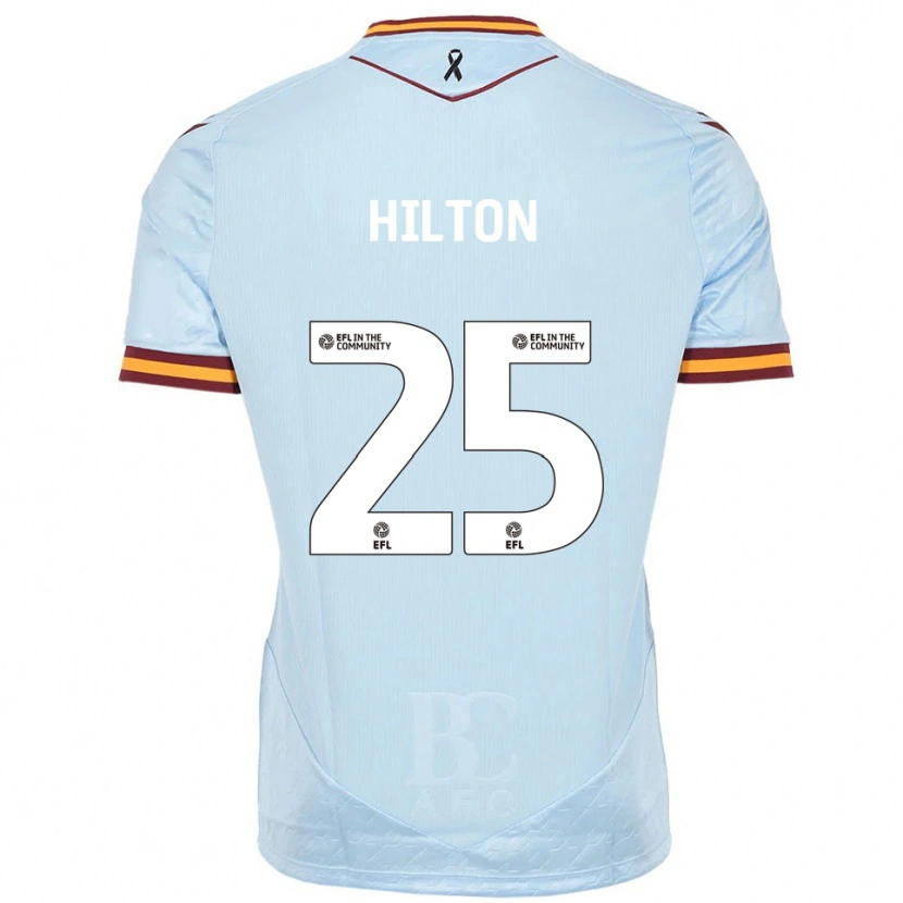 Danxen Kvinnor Joe Hilton #25 Himmelsblå Bortatröja Matchtröjor 2025/26 Tröjor T-Tröja