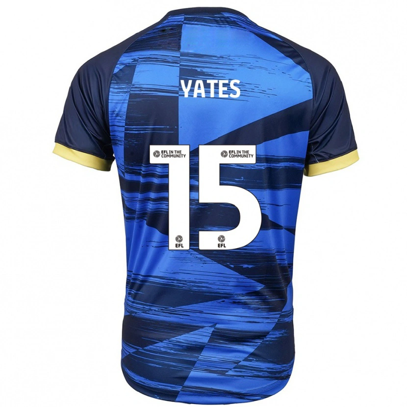 Danxen Kvinnor Katie Yates #15 Blå Marin Bortatröja Matchtröjor 2025/26 Tröjor T-Tröja